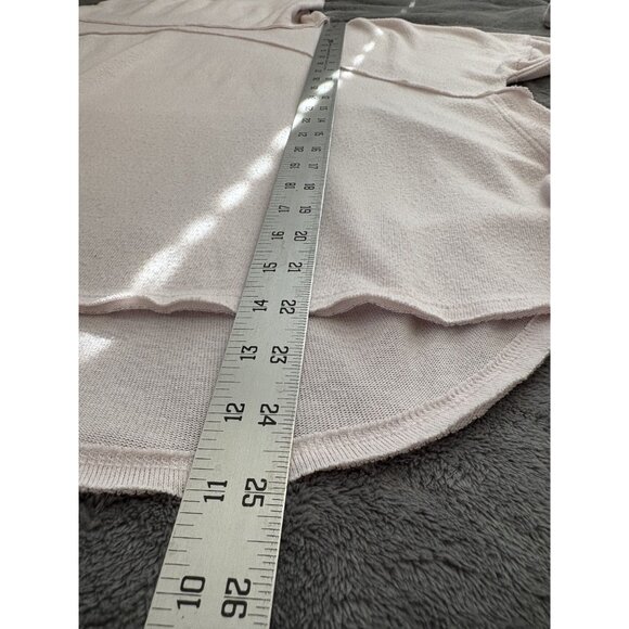 Free People We The Free Women's Cozy Time Funnel Pullover M Light Pink Oversized - Picture 9 of 9